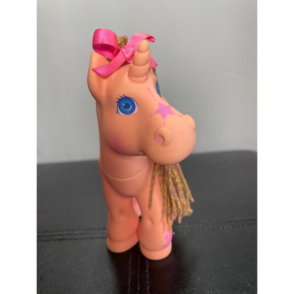 1992 Hasbro Cabbage Patch Kids Crimp N Curl Unicorn Pony Pink Stars 6.5” READ - Picture 2 of 11